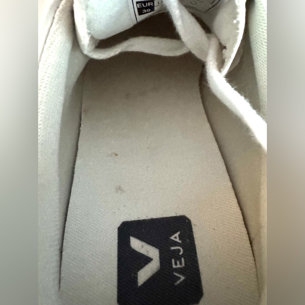 Veja Campo Chromefree Leather Sneakers White Sz: 39 - Picture 11 of 13